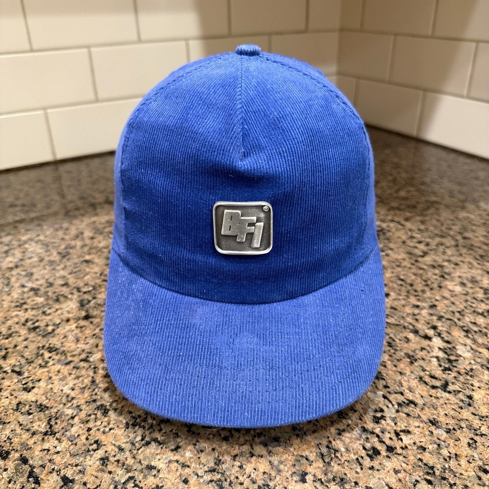 BFI Corduroy San Francisco Embroidery Co Hat Snapback Blue Made in USA